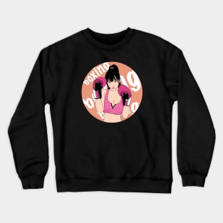 boxing girl Crewneck Sweatshirt